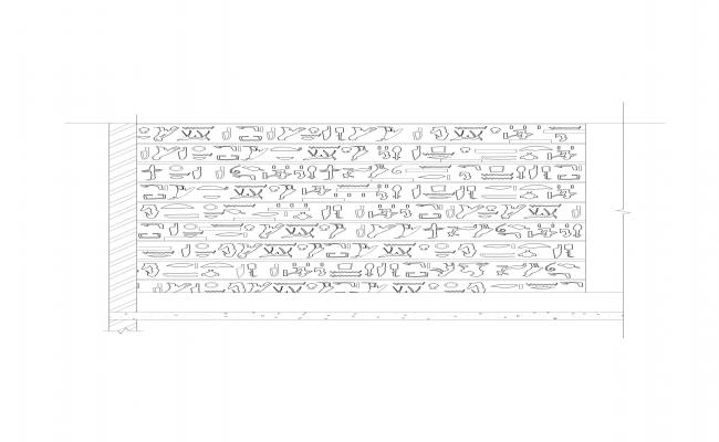 Egyptian Wall AutoCAD Drawing DWG File for Ancient Art Design