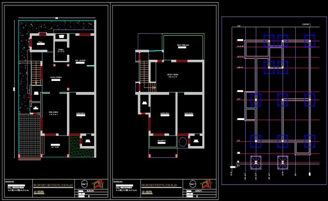 Layout Plan of House AutoCAD Drawing Download in DWG Format Now