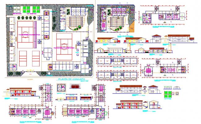 Sport Center & Collage Detail