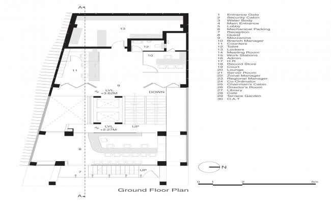 Residential Home Design AutoCAD DWG Modern Floor plan Layout
