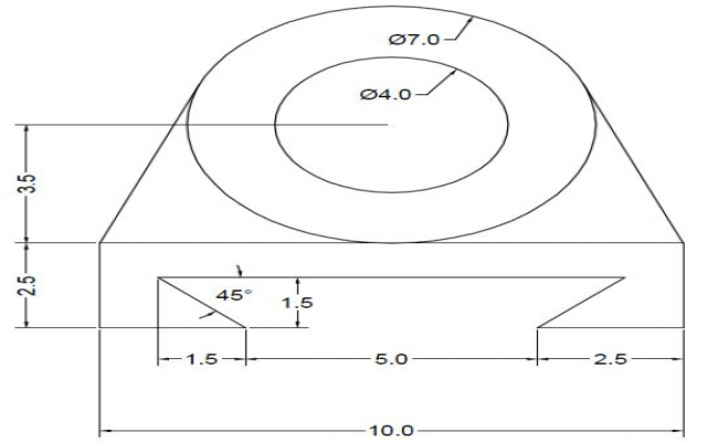 Interior Measurements of Furniture Cad block
