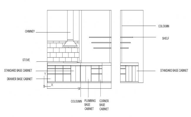 kitchen details  Free CAD Block