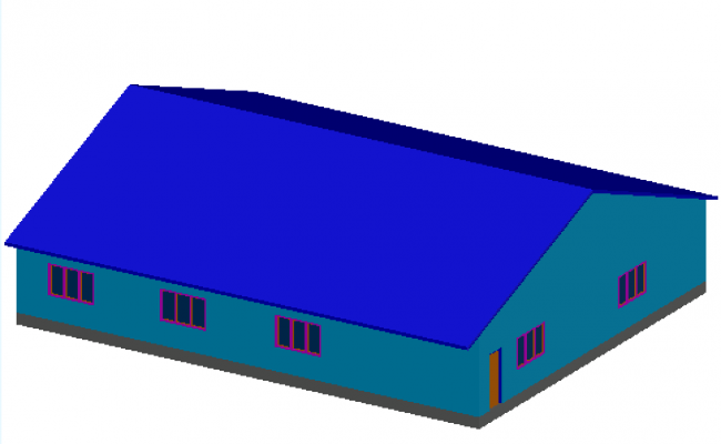 london model house 3d drawing