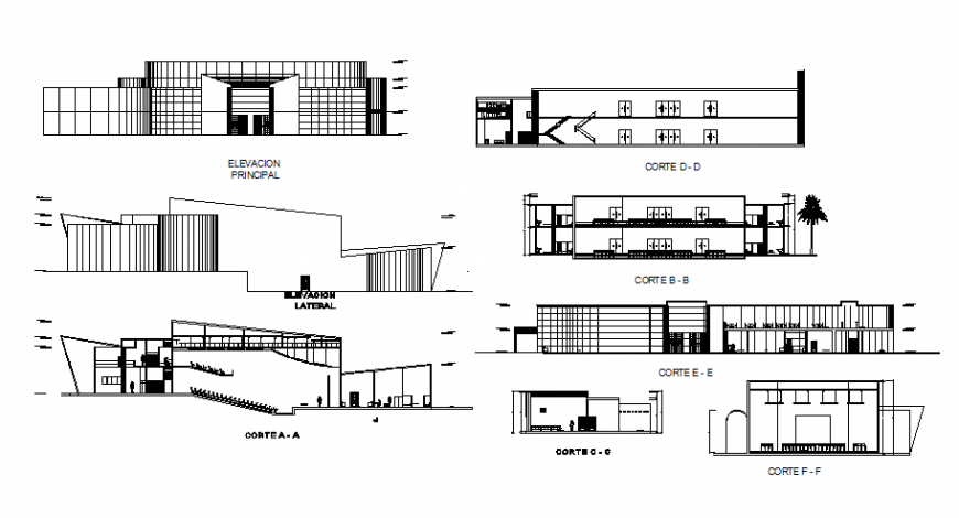 Twolevels Restaurant With Floor Plans 2d Dwg Design Plan For Autocad