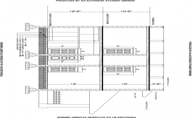 House Sectional Elevation DWG File