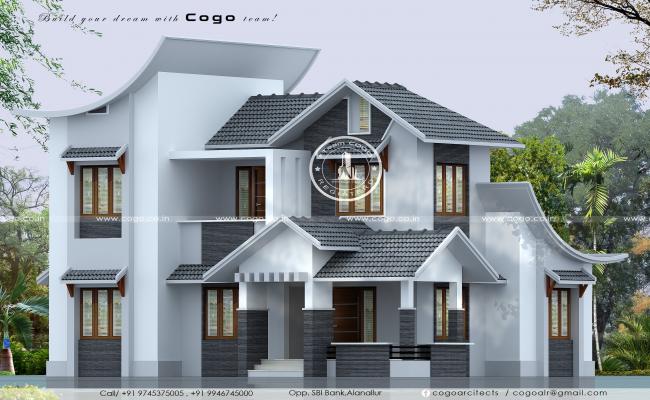 slope roof home 3ds max
