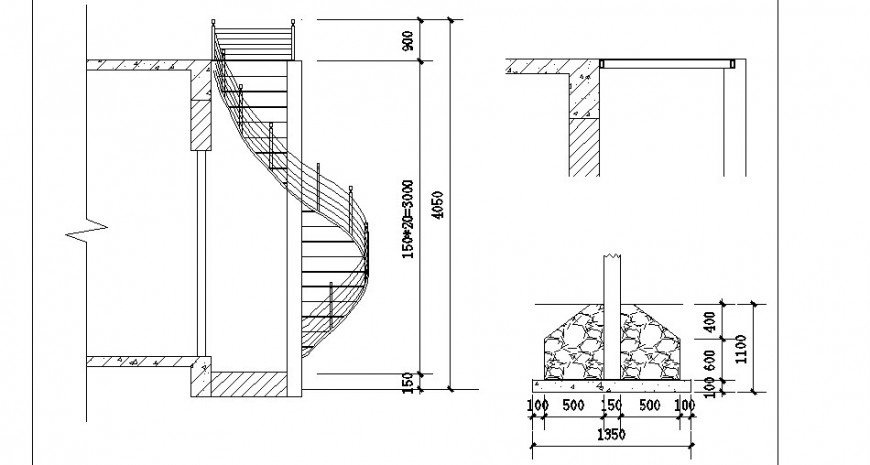 modern spiral staircase detail drawing pdf