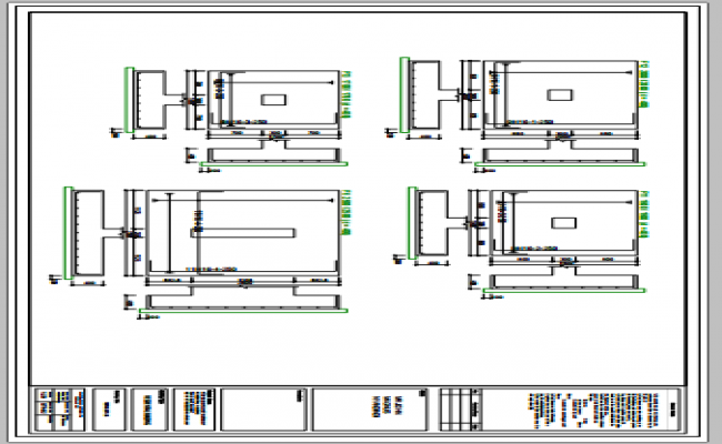 RCC Footing structure drawing PDF File