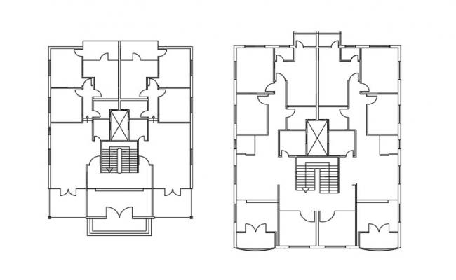 Villa plan drawing with elevation and layout CAD file download