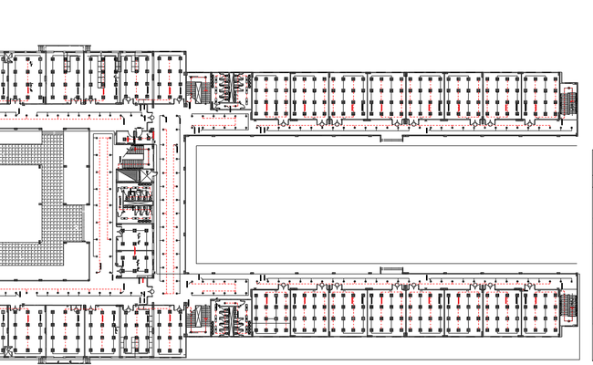 Central Laboratory Building Ground Floor Plan in CAD Format