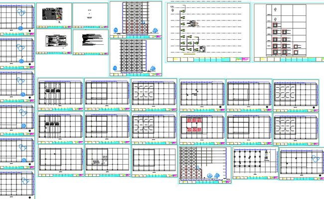 Hospital Project CAD Drawing-Structural DWG Plan