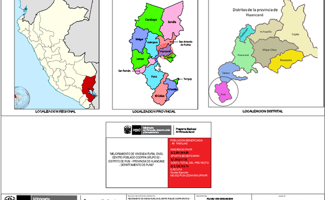 Rural Housing Project Location Plan Puno Peru