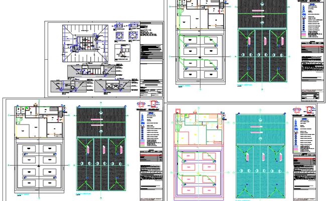 Cistern and water tank DWG CAD layouts and construction details