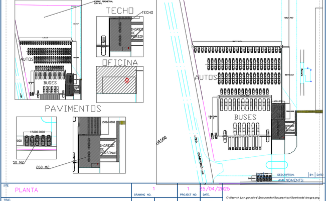 Parking Facility Layout with DWG CAD Files