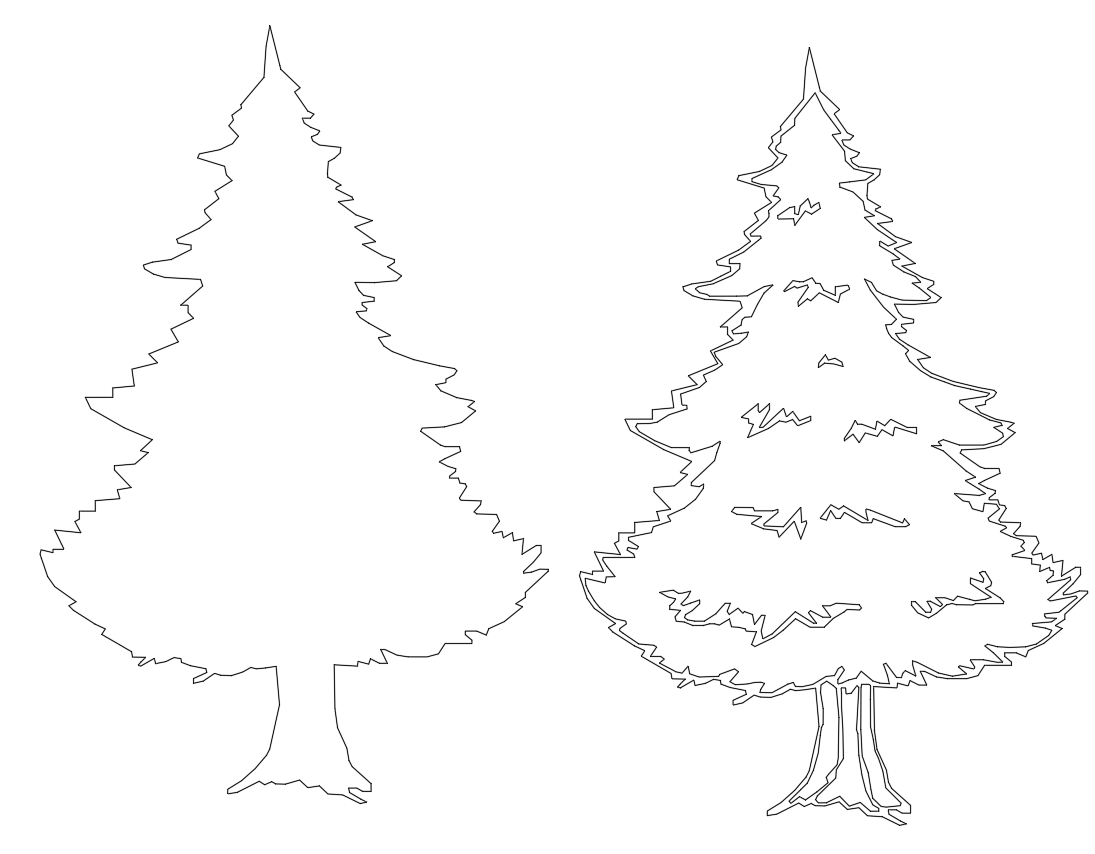 Conifer Tree CAD Blocks Free Download for Landscape and Architecture