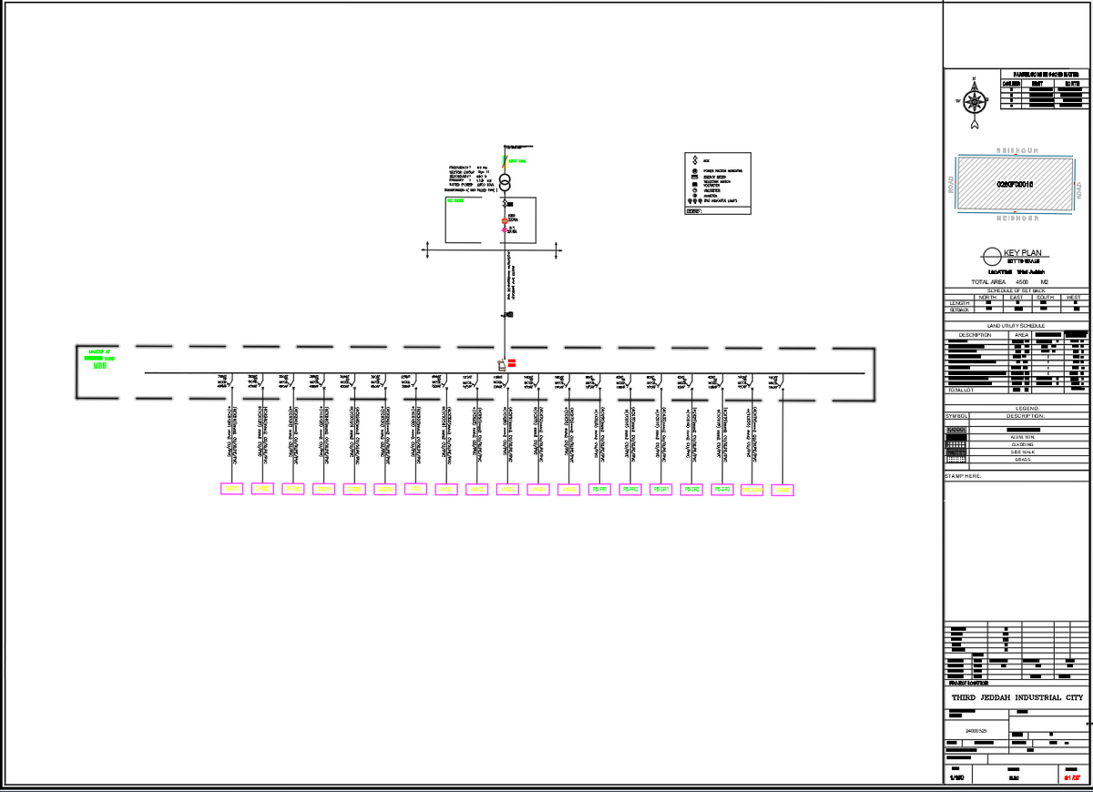Garment Factory Electrical Single Line Diagram SLD AutoCAD Plan
