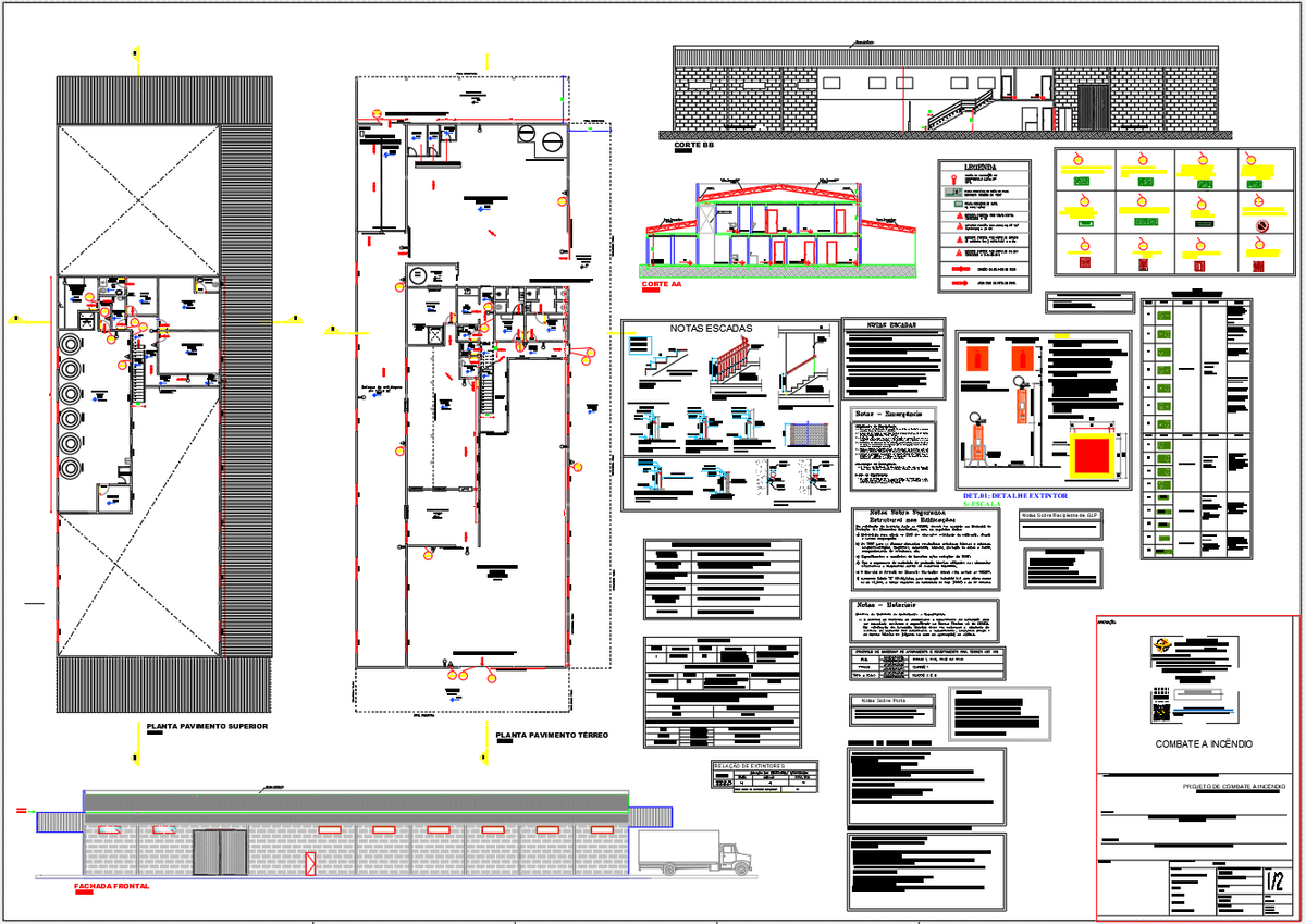 Fire Safety AutoCAD DWG Plan for Chemical and Fertilizer Industry