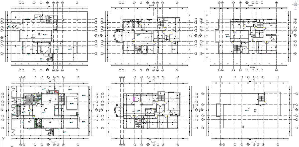 Residential House G Plus 2 Floor AutoCAD Architectural Plan DWG