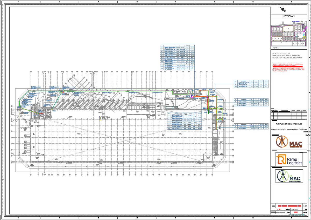 Cable Routing Layout Electrical Services Plan AutoCAD Warehouse