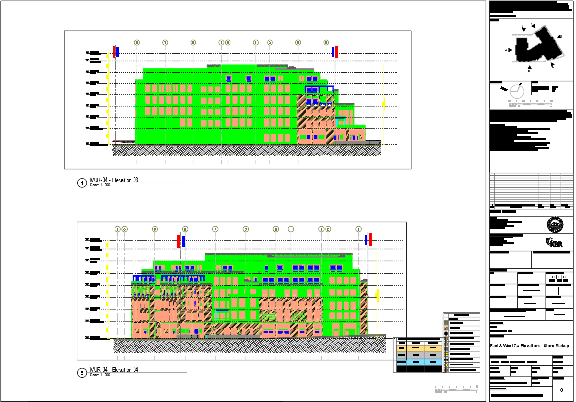 AutoCAD Architectural Elevation Drawing for Diriyah Gate Facade
