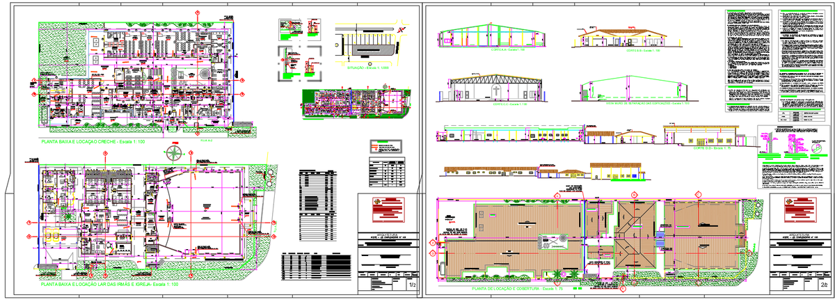 Institutional and Community Building AutoCAD DWG Floor Layout
