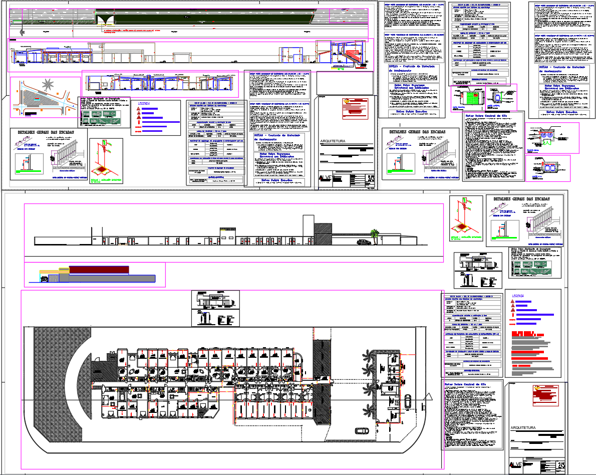 Motel Fire and Safety Layout Plan With GLP Gas Central Details