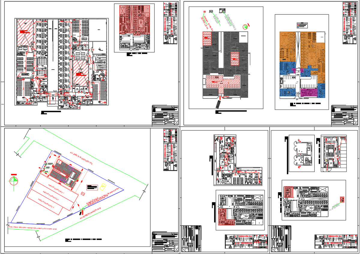 Correctional Facility Architectural Floor Plan With Fire Safety Layout