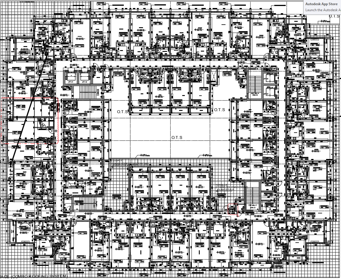 High Rise Studio Apartment Floor Plan With Balcony and Kitchenette
