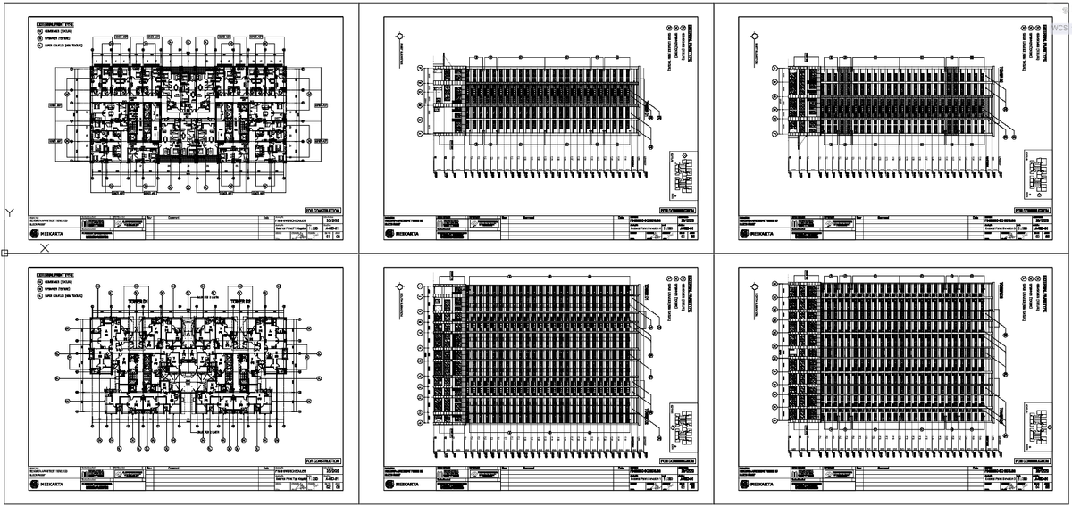 Residential Tower Reinforcement Layout AutoCAD DWG with Bar Sizes