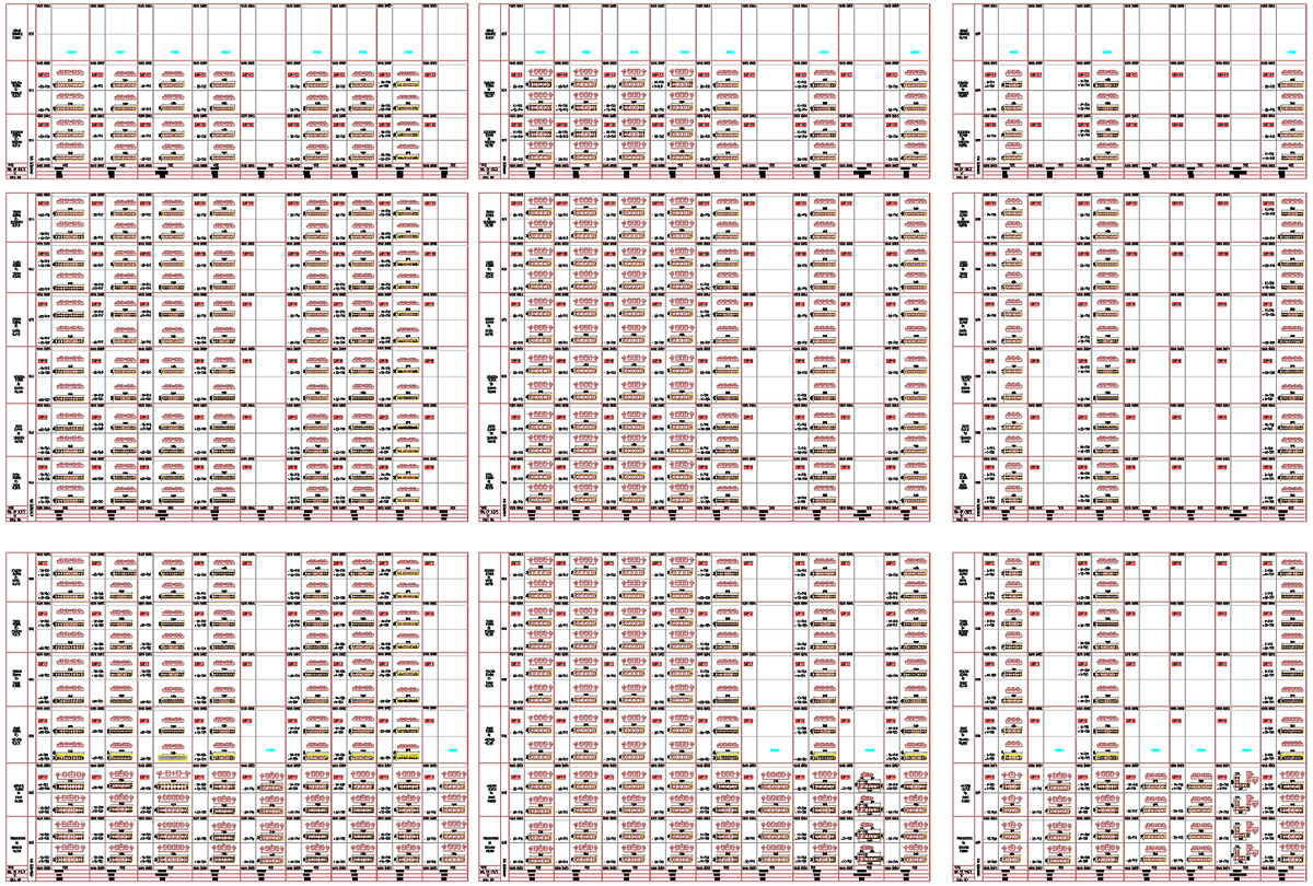 Architectural Window Schedule DWG with 1200 to 1650 mm Sizes