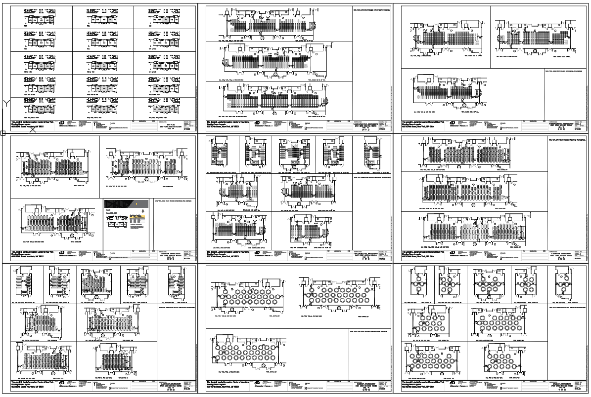 Auditorium Seating Arrangement Floor Plan With Row Layout AutoCAD