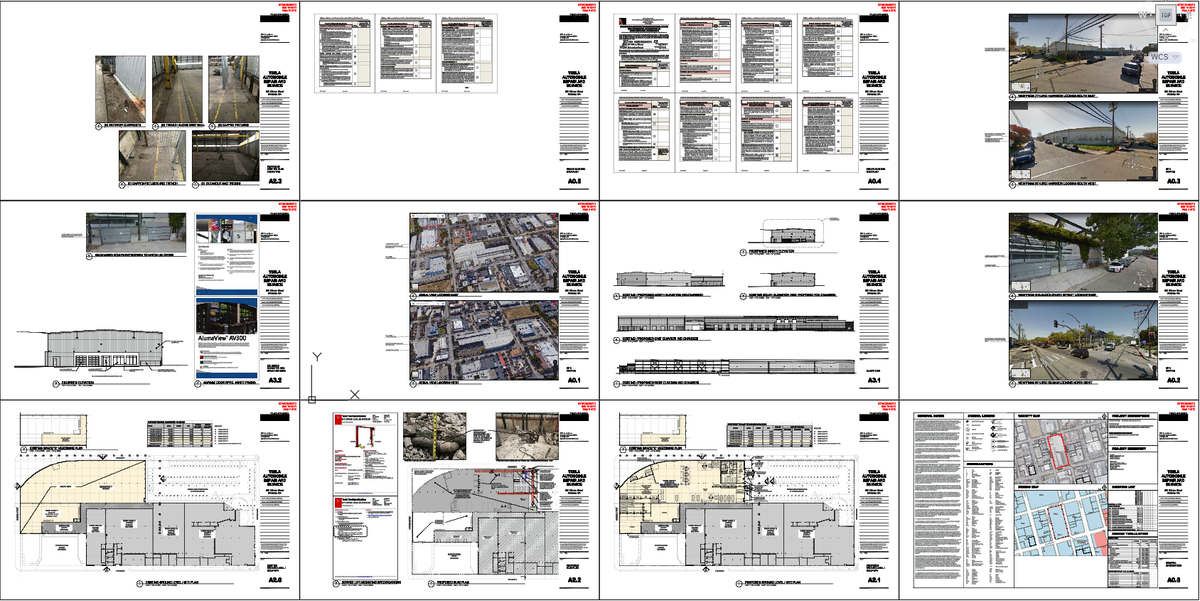 Automobile Repair Workshop Site Plans And Elevation Details DWG
