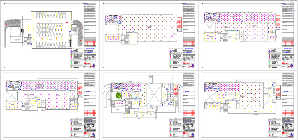 City Library Electrical Layout Plan With Parking And Seminar Hall