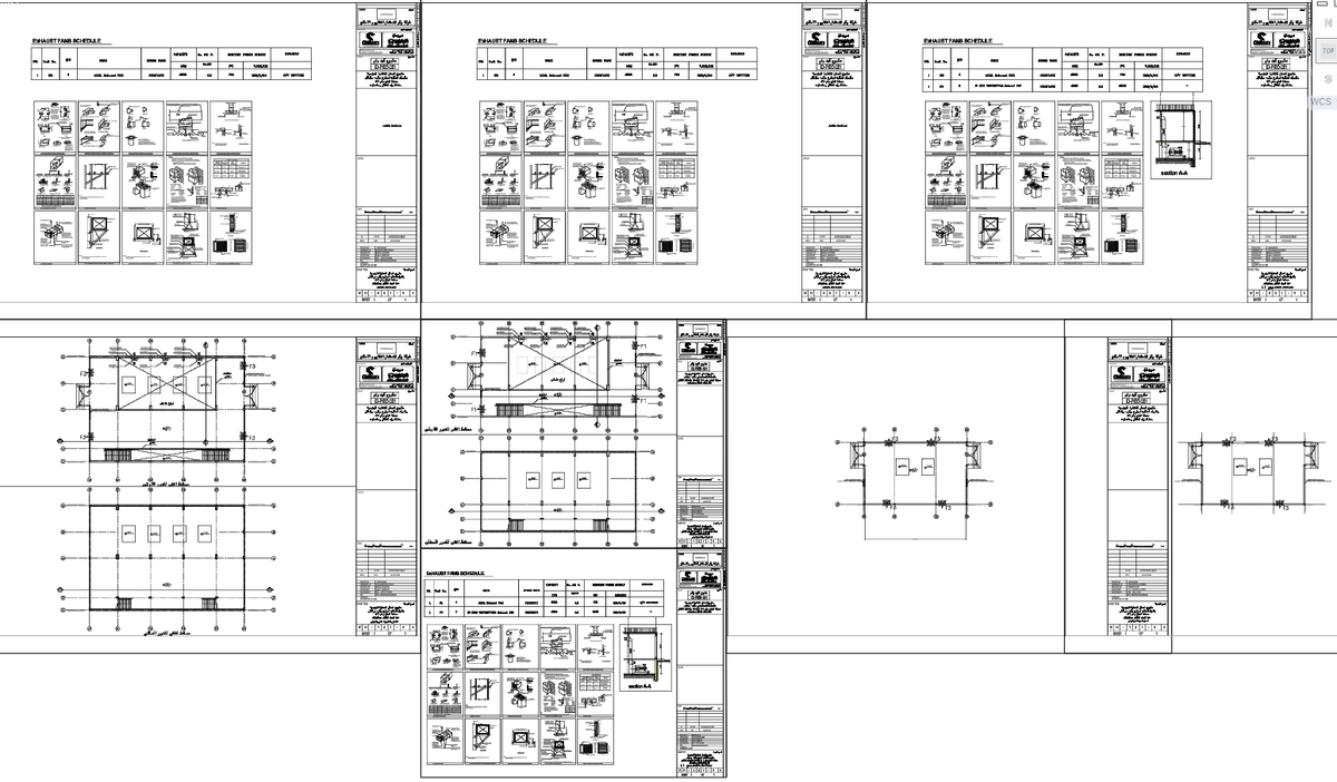 Exhaust Fan Schedule with Installation Details AutoCAD DWG File