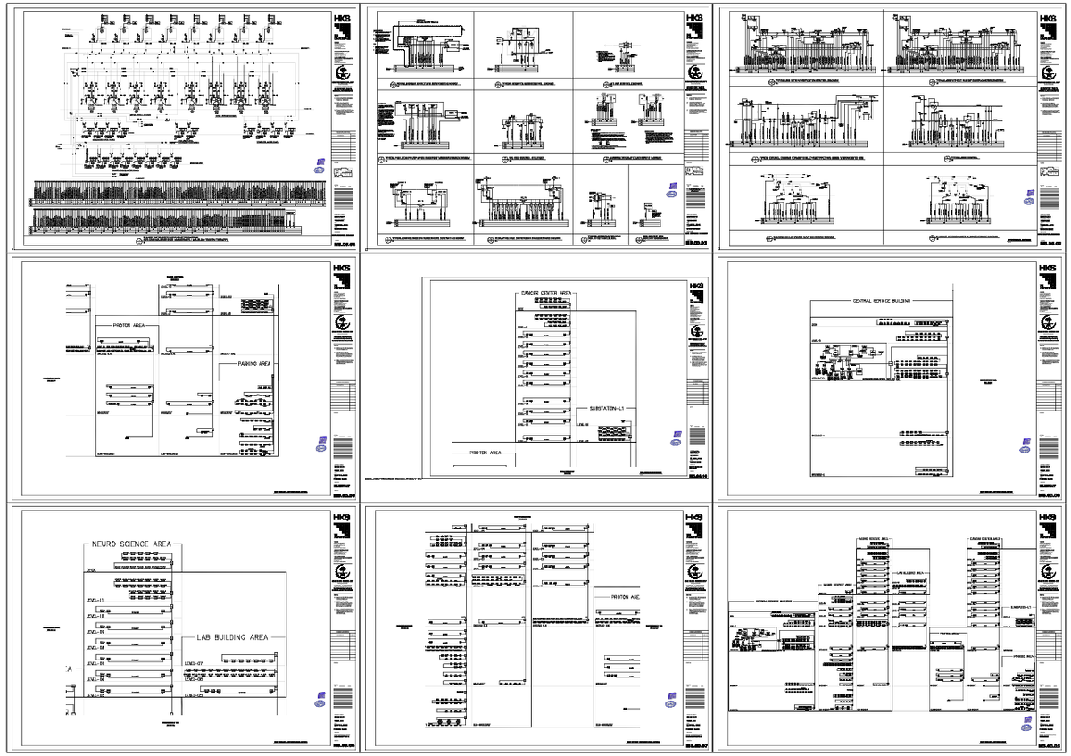 Electrical Single Line Diagram AutoCAD DWG with Panels and Load Data