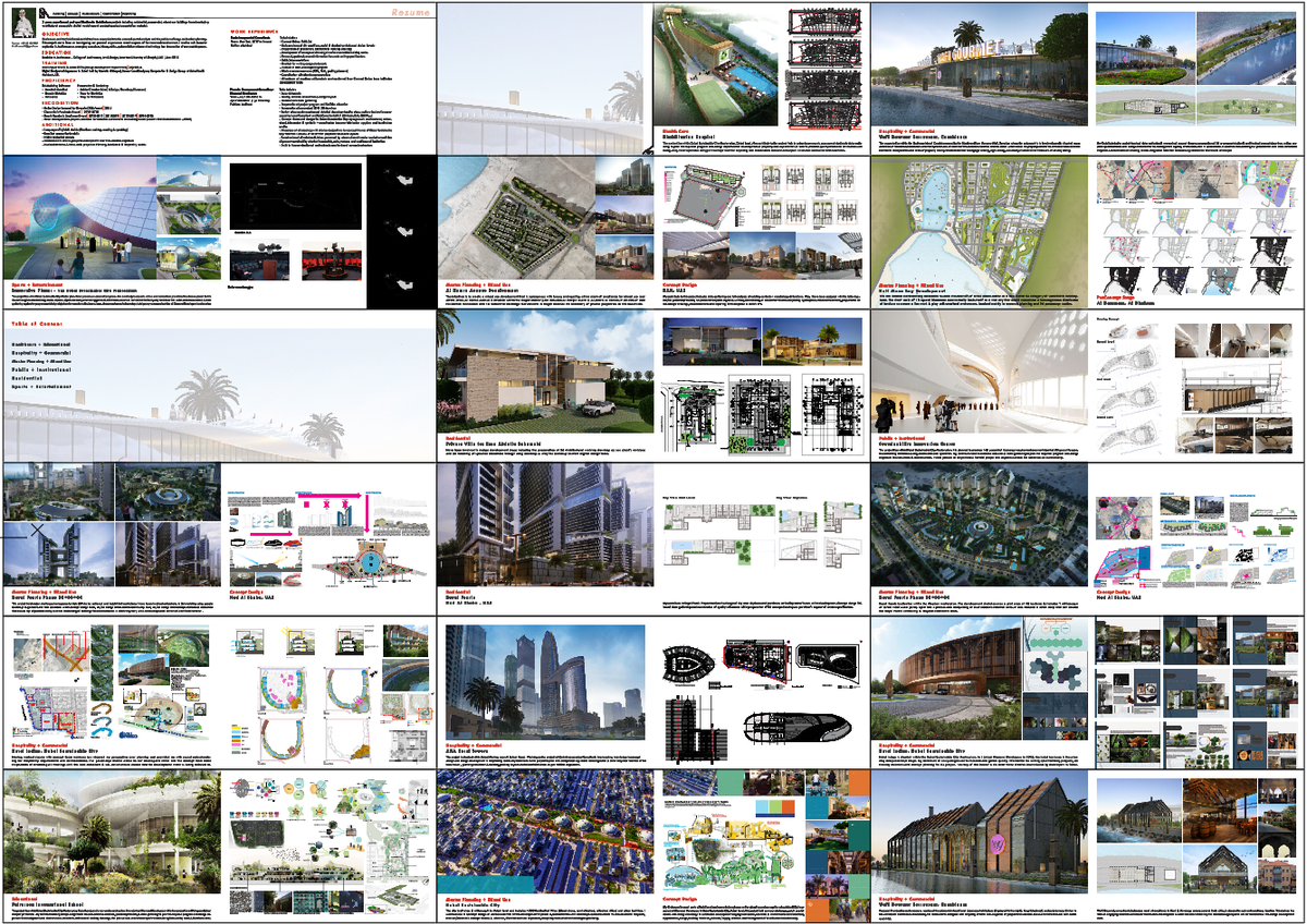 Mixed Use Architectural Master Planning Portfolio Drawings DWG