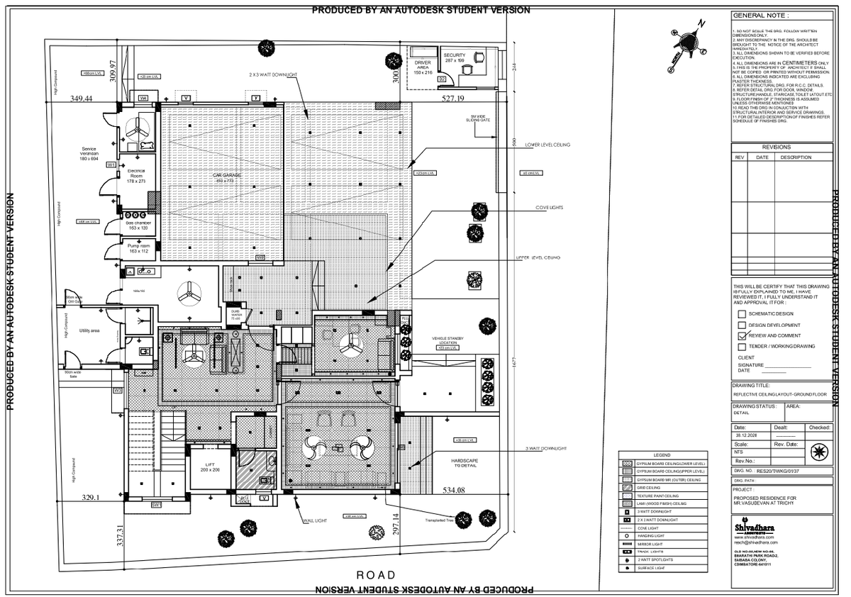 Reflective Ceiling Layout Ground Floor Residence AutoCAD DWG Drawing