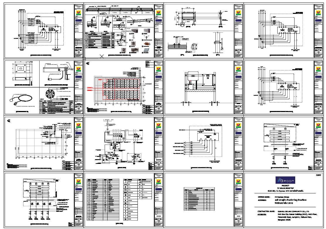 Solar Rooftop Electrical Layout With Panel Wiring And Inverter Details