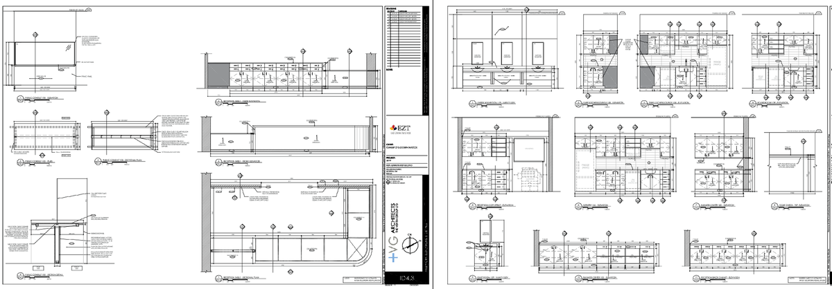 office reception counter and vanity unit CAD drawing with 900mm height