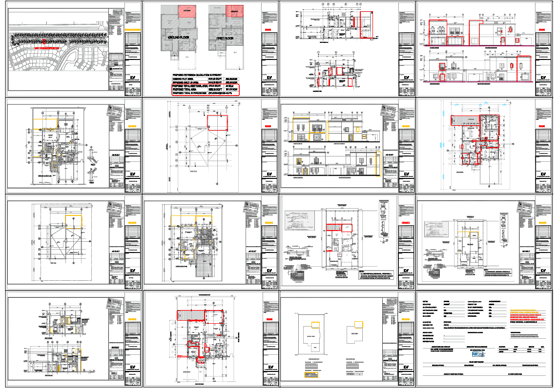 Beautiful view of Detailed Building Plans