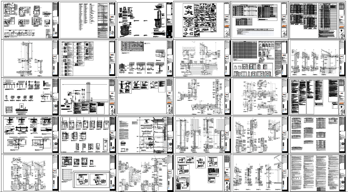 Municipal Site Detail DWG Plan 1220mm Footings Bollards Layout