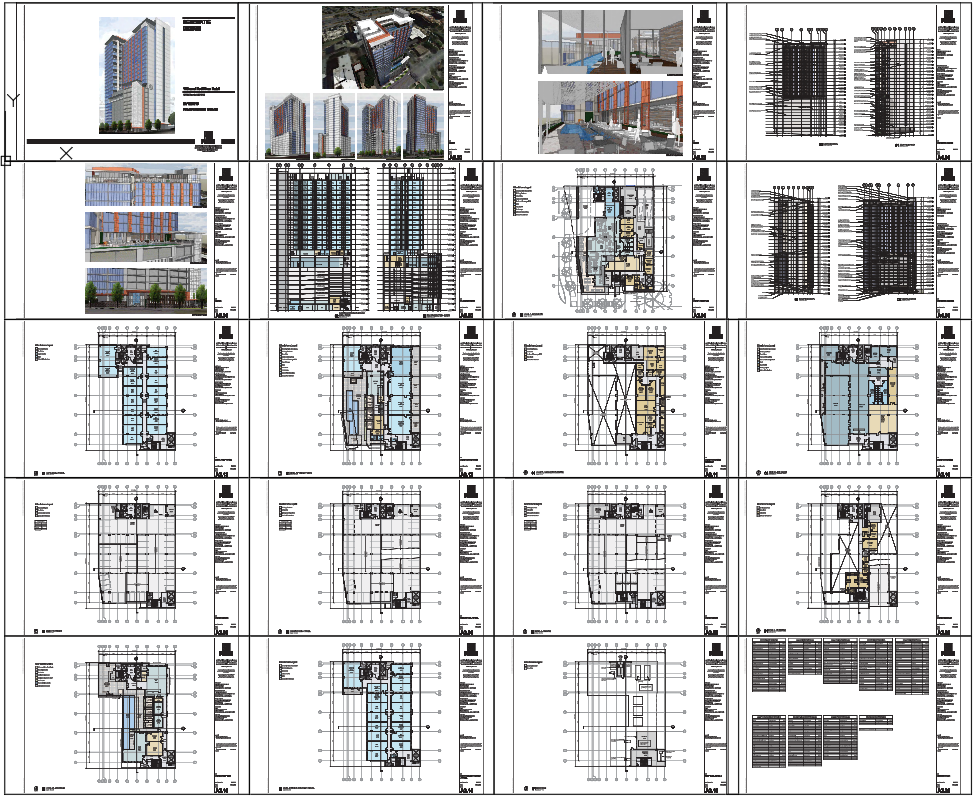 Red River Hotel Floor Plan with Detailed Architectural and Structural