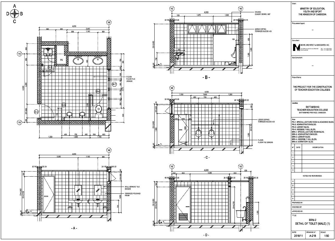 Suspended False Ceiling Construction Details Drawing With Sizes