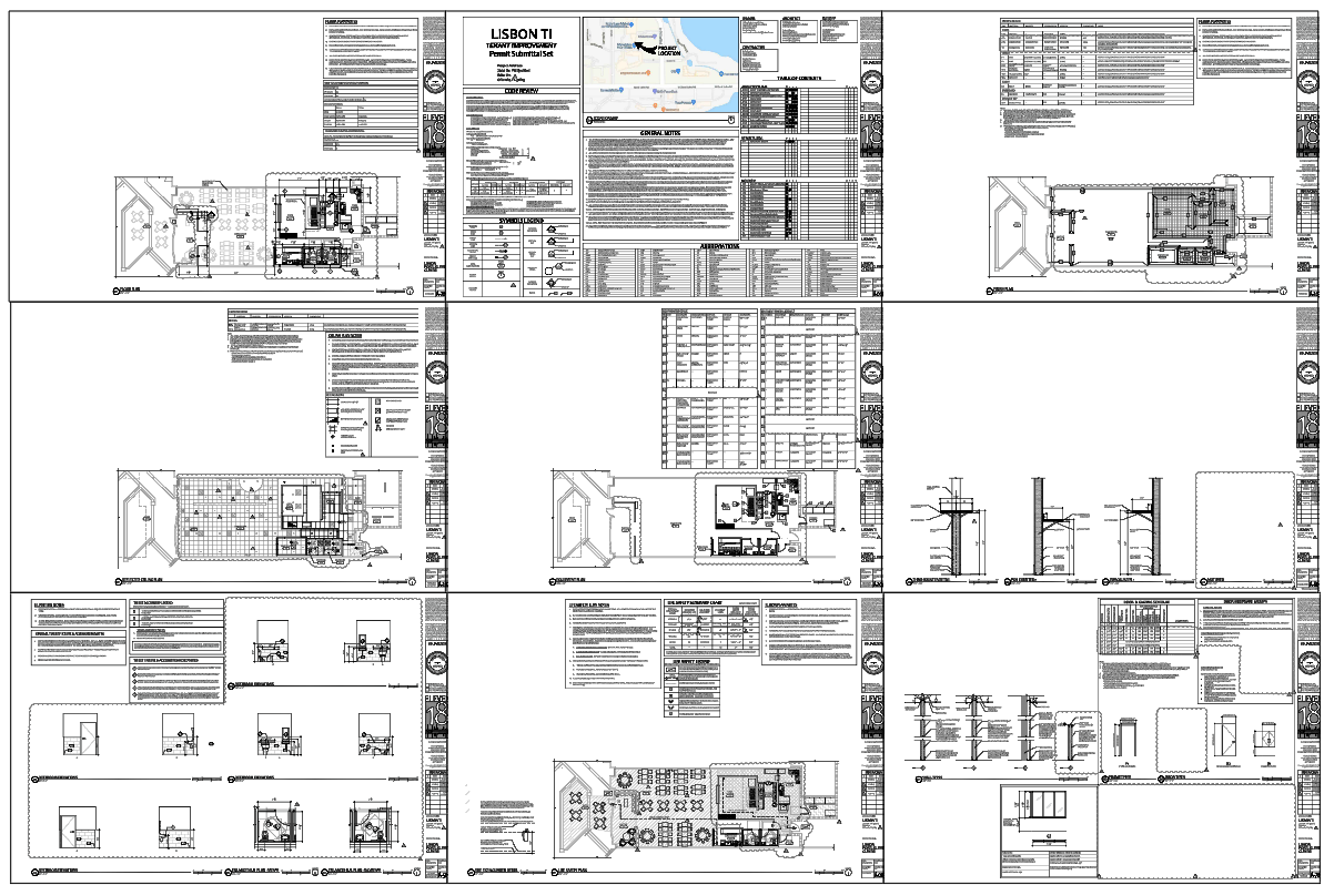 Tenant Improvement Design with Detailed Floor Plan and Measurements
