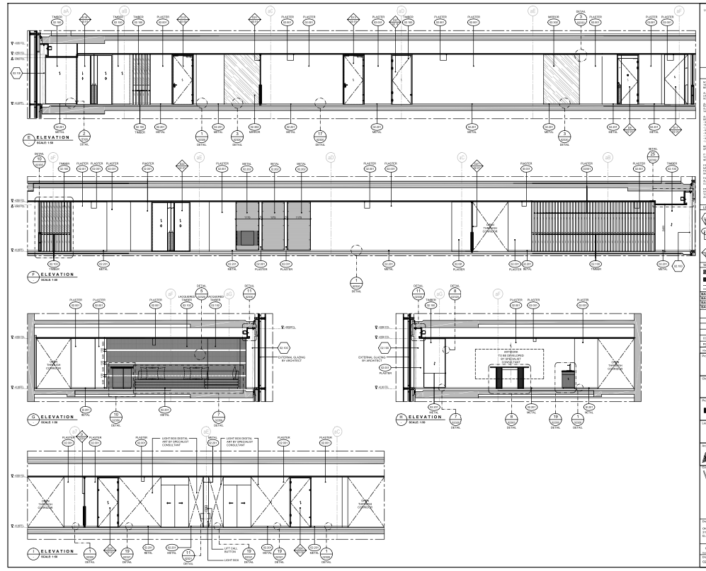 31st Floor Interior Elevation Drawings AutoCAD DWG Detail Plan
