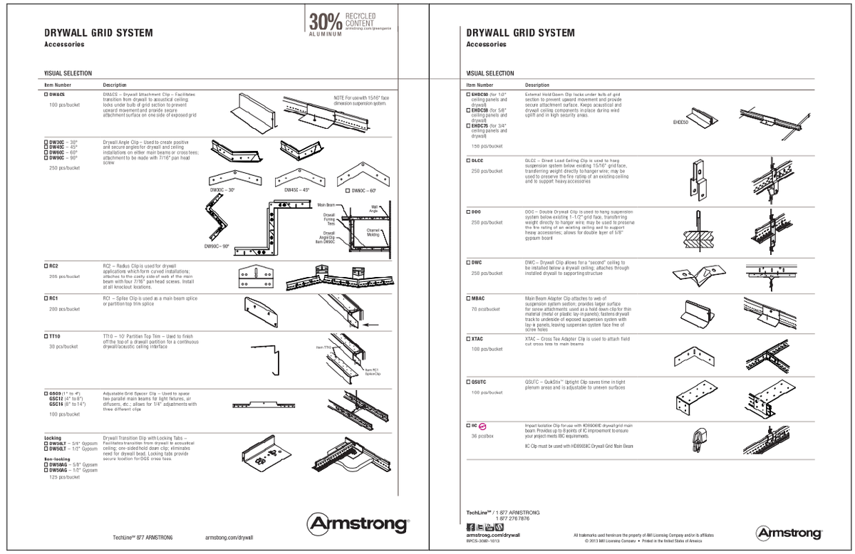 Drywall Grid System Accessories Layout AutoCAD DWG for Ceiling Work