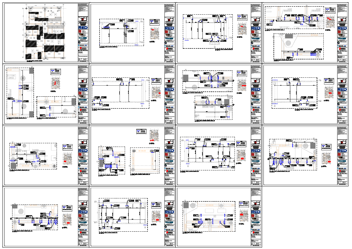 Basement Layout Sleeve and Blockout Area AutoCAD DWG Plan layout