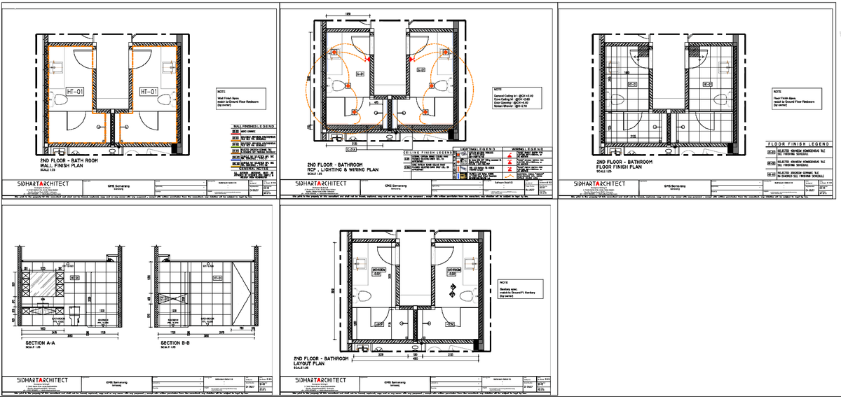 Bathroom 2.15m x 3.00m Layout Plan With Fixtures And Ceiling Design
