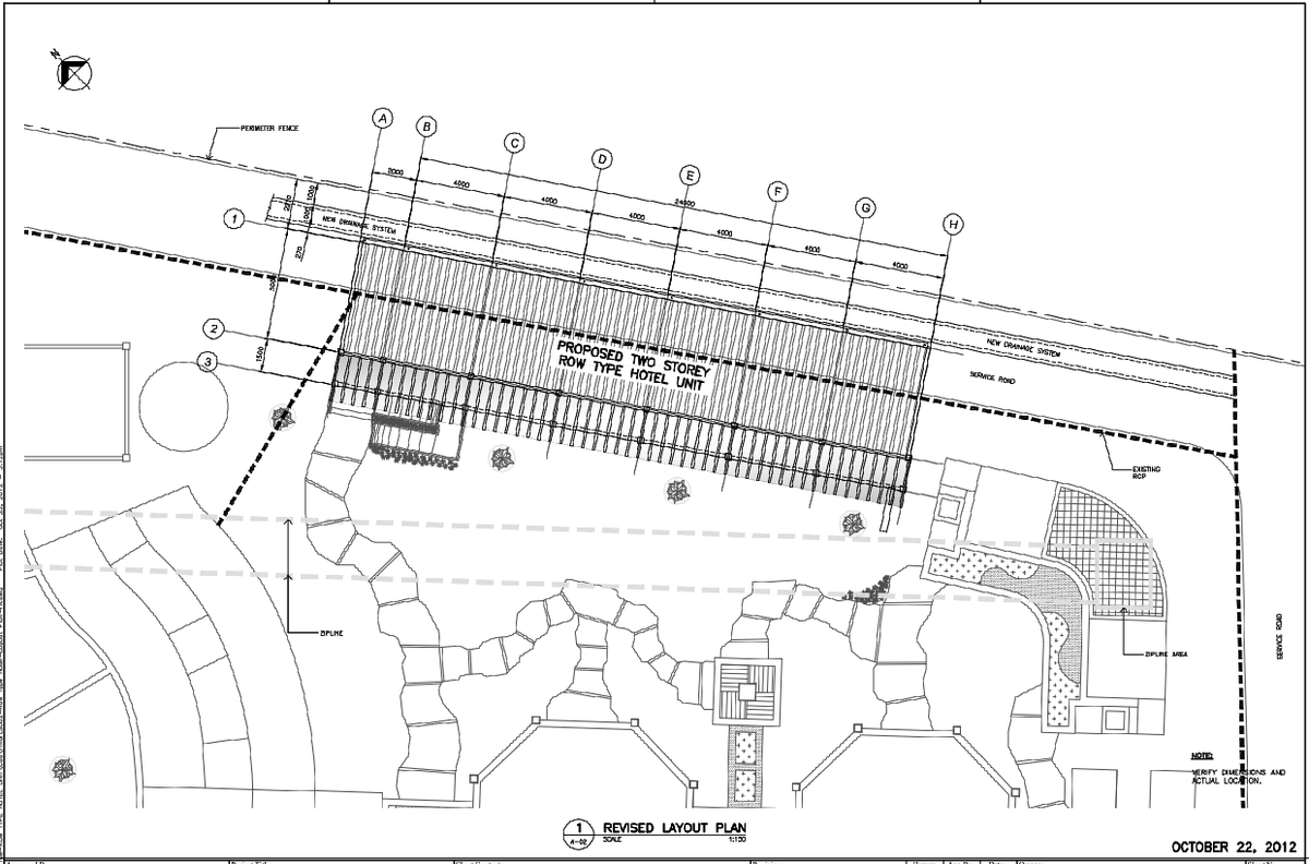 Hotel Unit Layout Plan 4000 Grid Two Storey Site DWG Designs