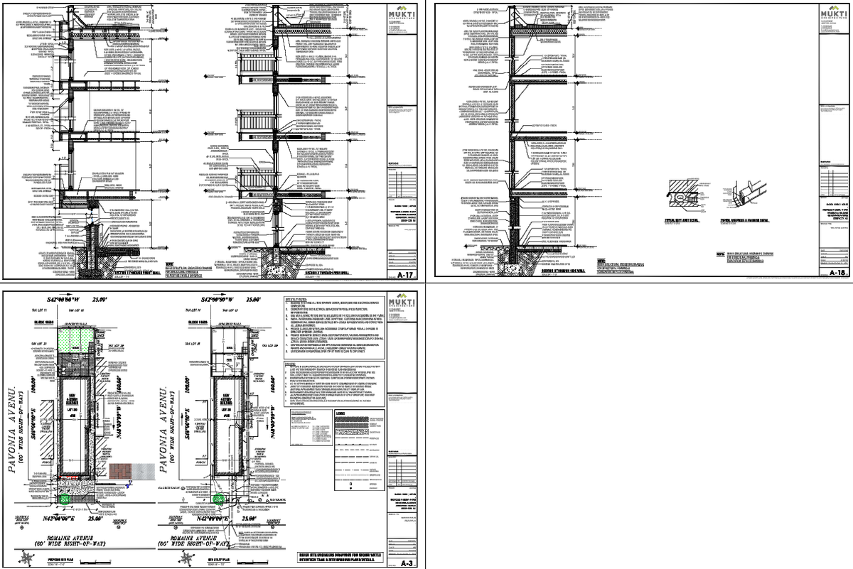 Residential Building Structural Section Wall Foundation Detail